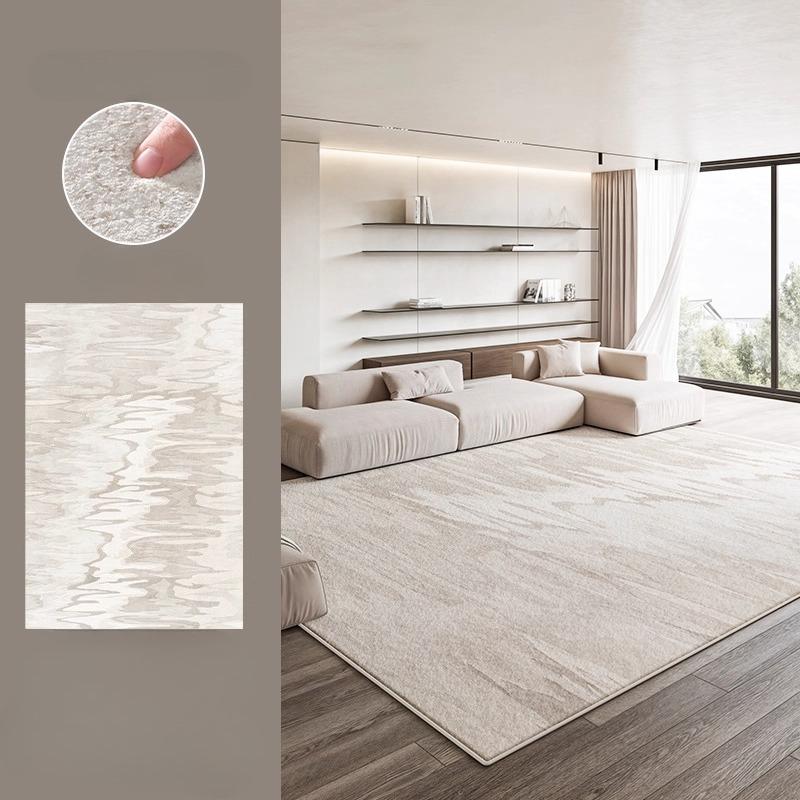 Cream Style Carpets for Living Room Large Area Bedroom Washable Decor Carpet Thick Plush Lounge Floor Mat Fluffy Soft Study Rug