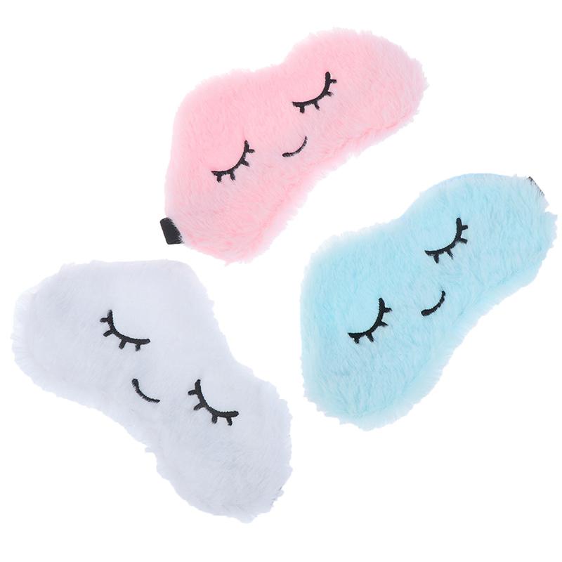 Eye Mask Blindfold Cartoon Eye Mask Eyelashes Sleep Shade Sleeping Aid Eye Patch