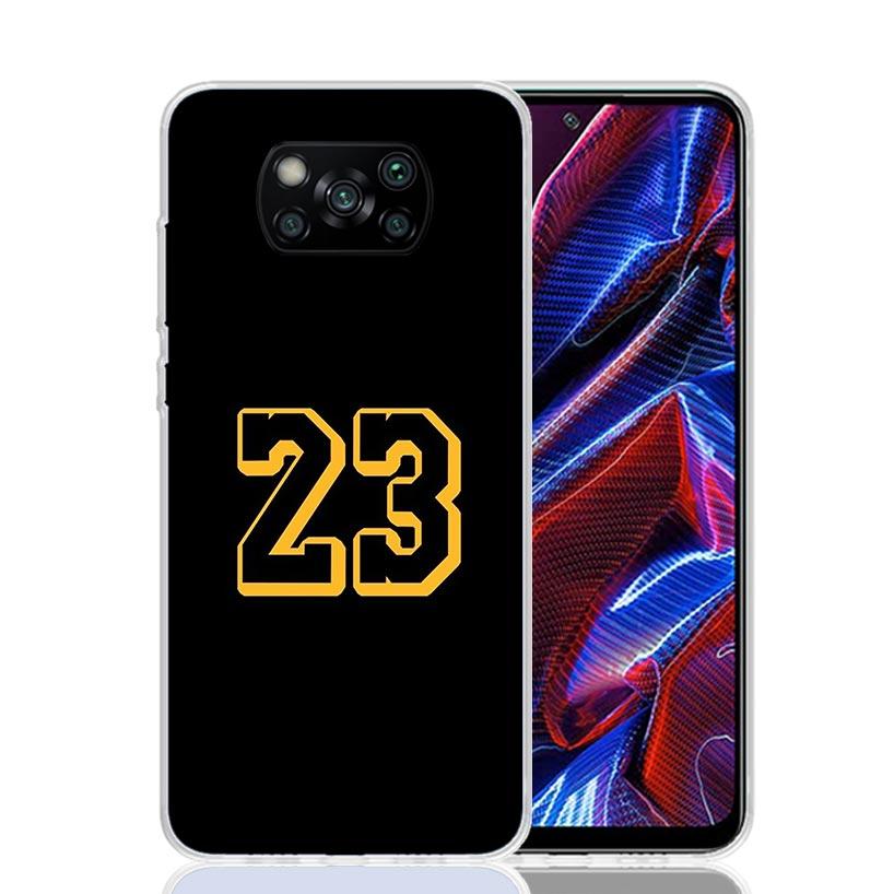 Basketball 23 24 8 Number Case Phone Cover for Xiaomi Poco X3 Nfc X5 X6 X7 X4 Gt F6 F5 Pro F4 F3 M5S M5 M4 M3 5G Trend Fundas Po