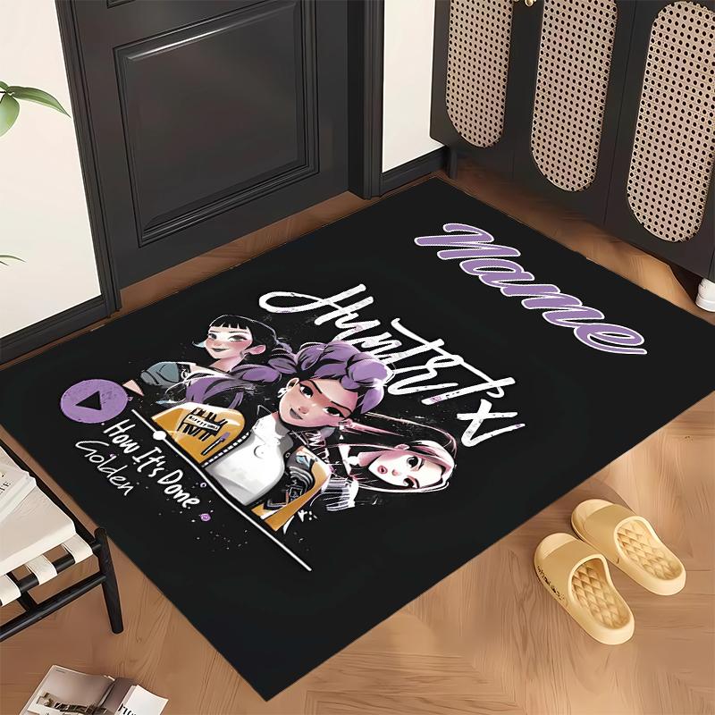 HUNTRIX (103) Personalized Name Office Carpet Stylish Decor for Living Room Bedroom Kitchen