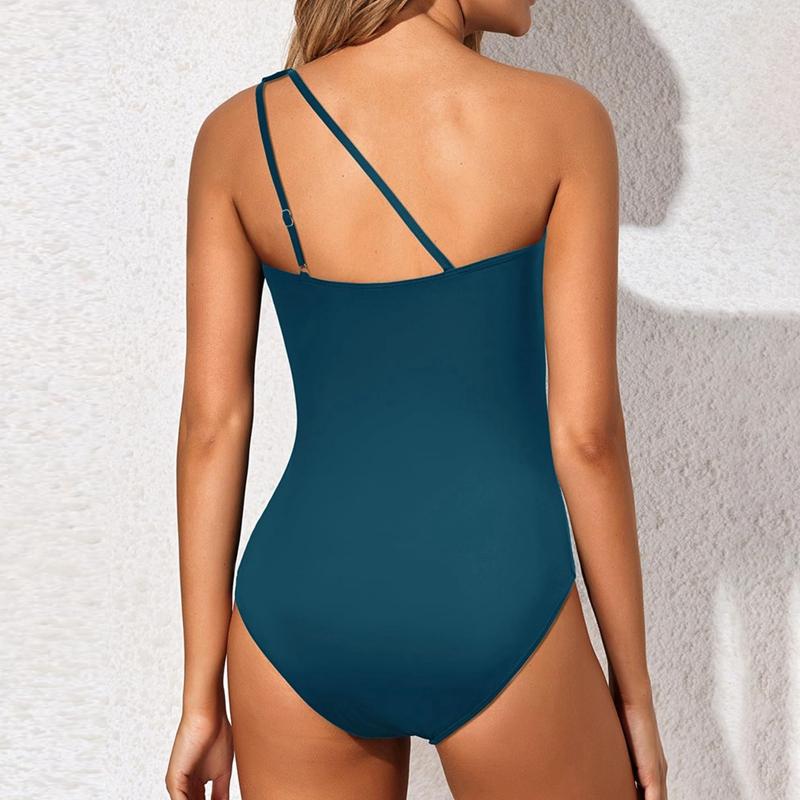 Women's One-shoulder One-piece Swimsuit Summer Swimwear