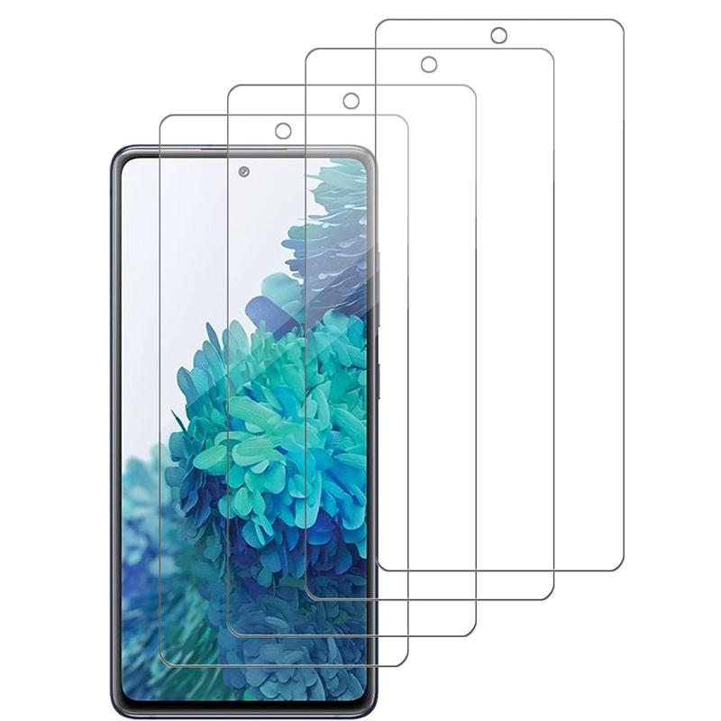 4pcs Premium Tempered Glass for Samsung Galaxy S26 S25 Edge S24 Ultra S23 S22 S21 Plus FE Note20 Screen Protector Fingerprint Unlock Glass Flim