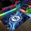 Tappeto in Velluto di Cristallo Design Chelsea FC Accogliente Non?Tappeto Stampato Antiscivolo per Camera da Letto Soggiorno Ingresso