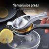 Lemon & Orange Metal Manual Juicer - Freshly Squeezed Fruit Press