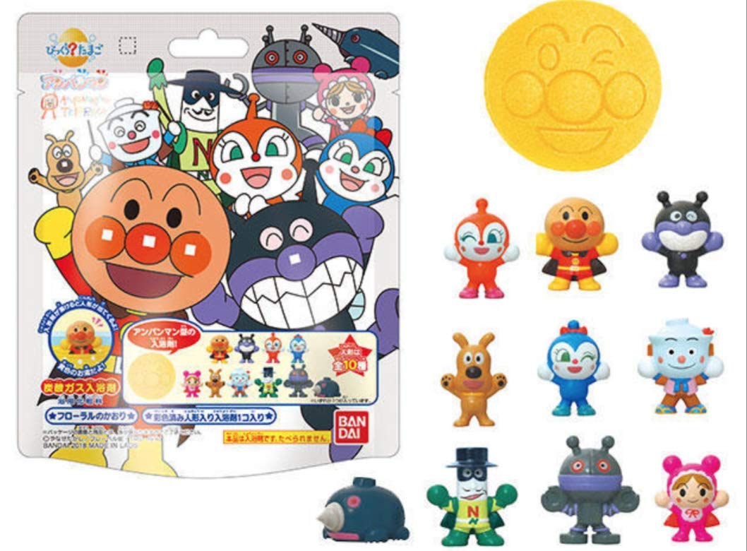 

Anpanman Museum Exclusive Bikkura Tamago Full Set of 10 Bath Bath and Bath All Types Salts, Balls, Bombs! Available!