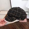 College Style Beret Hat For Women With Chain Detail Versatile Spring Autumn Fashion