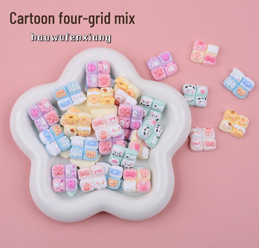 Miniature DIY Resin French Fries & Hamburger Toy Accessories for Phone Cases and Magnets.