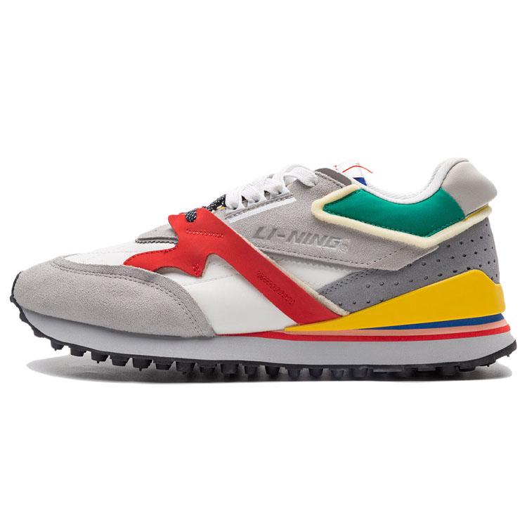 

Li Ning Fashion Slip Resistant, Abrasion Resistant, Lightweight Low top Casual Shoes Men s White Gray AGCP313-1 43