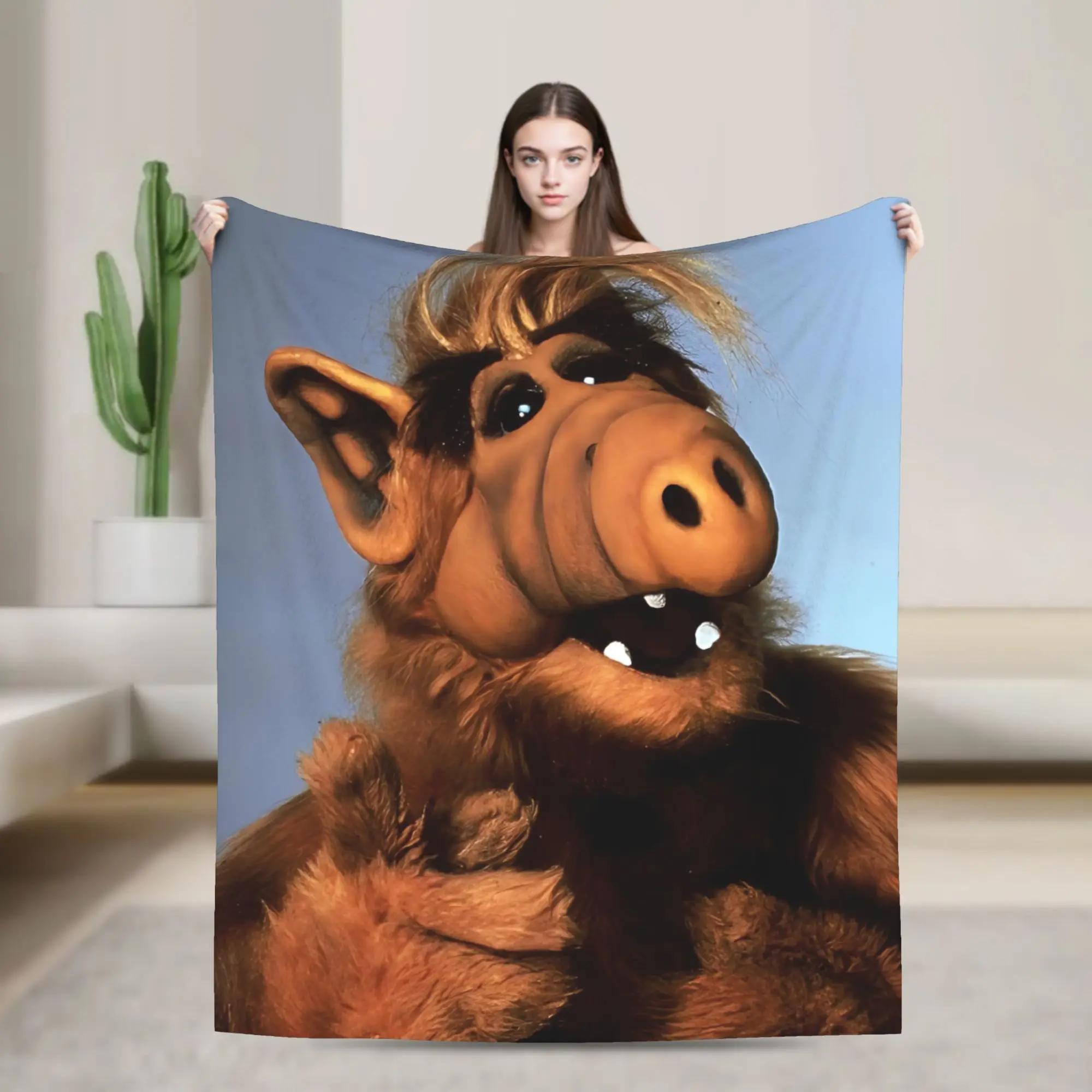 

Soft Warm Throw Blankets for Home Decor Perfect for Bed Sofa Travel Alf TV Series Inspired Bedding 40x50in