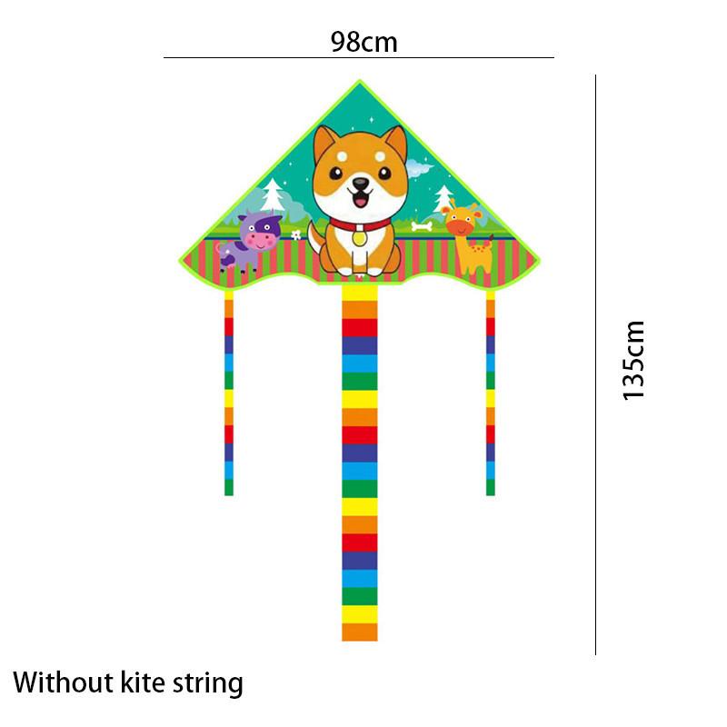 New Children's Kite Grid Cloth Wind Triangle Kite