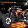 Technical MOC Construction Bricks Motorcycle Model Creative Building Kit Assembly Toys Educational Gift for Children Boys Girls