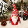 Glowing Faceless Santa Knit Doll Christmas Display Prop