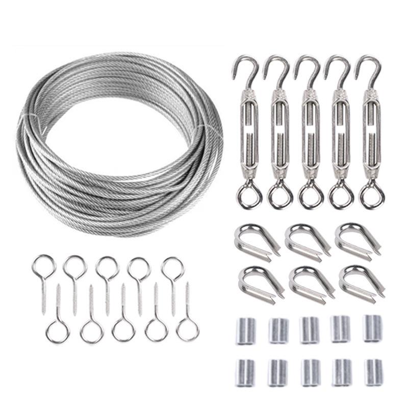 Kit de Rigging Industrial: Cabo de Aço Revestido de Aço Inoxidável para Elevação e Suspensão