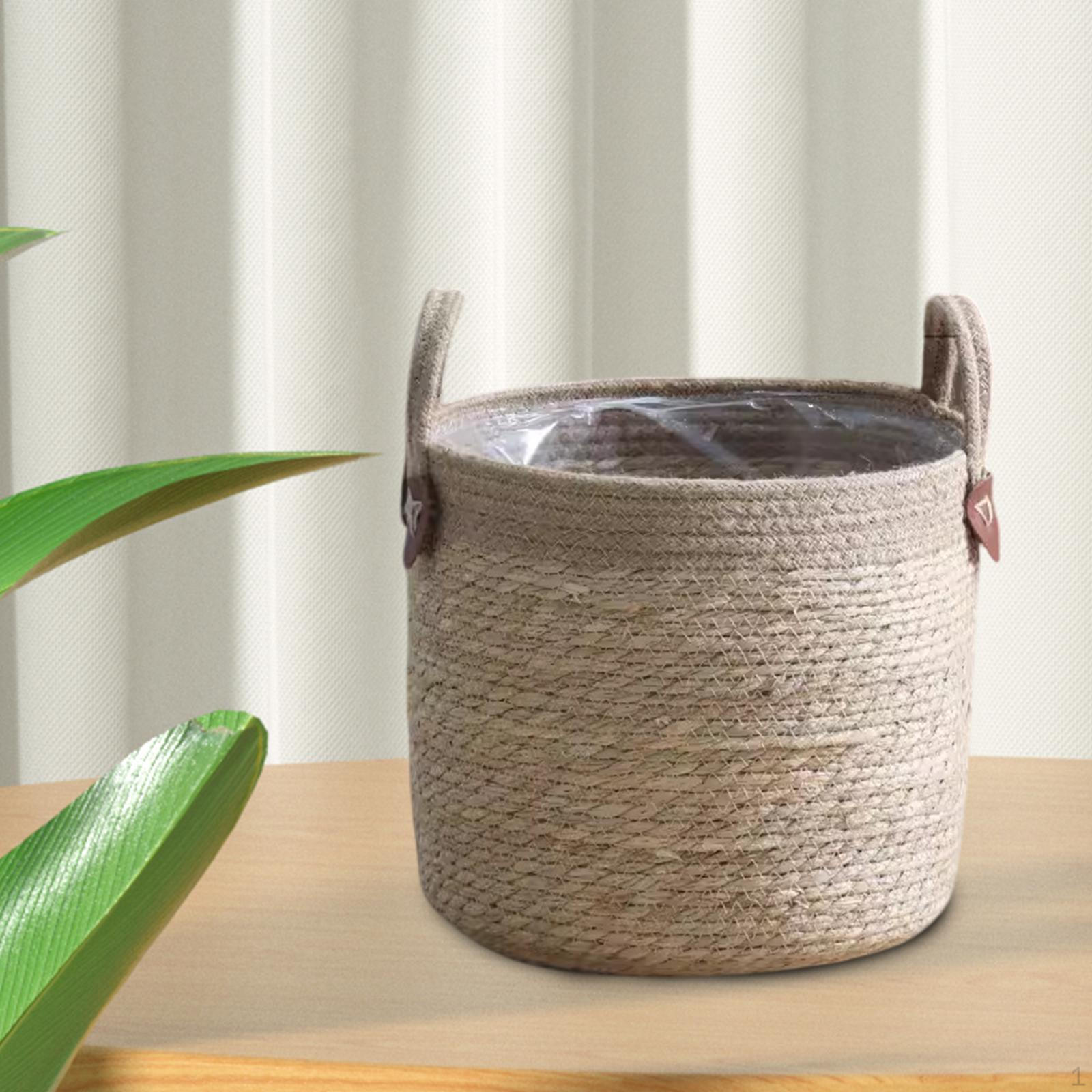 

Корзина для цветов и растений ручной работы, водонепроницаемый слой включен M