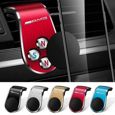 Magnetyczny Uchwyt Samochodowy w Kształcie L Dedykowany do Samochodu Uchwyt na Telefon GPS Emblemat Dla Mercedes Benz AMG GLE GLS GLC CLA GLB ML W204 W206 W205 W212 W203