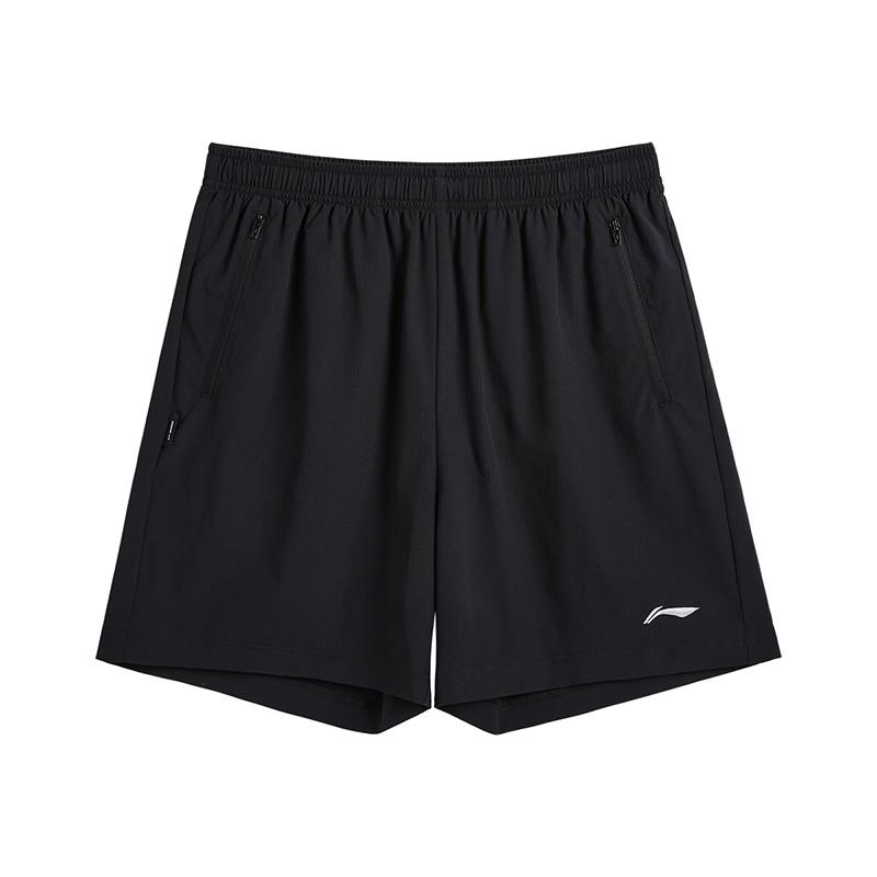 Li-Ning Fashionable Versatile Comfortable Elastic Waist Loose Logo Print Casual Shorts Unisex shorts AAPV157-1