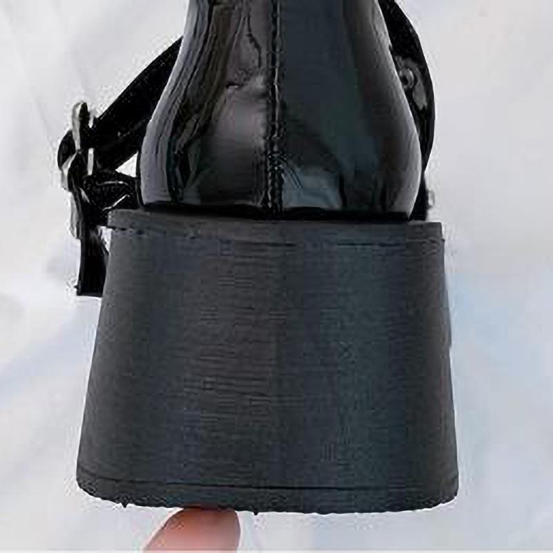Shoes Lolita Shoes Women Heels Platform Mary Janes Star Buckle Strap Mary Janes Women Cross-tied Girls Rivet Casual Kawaii Shoes