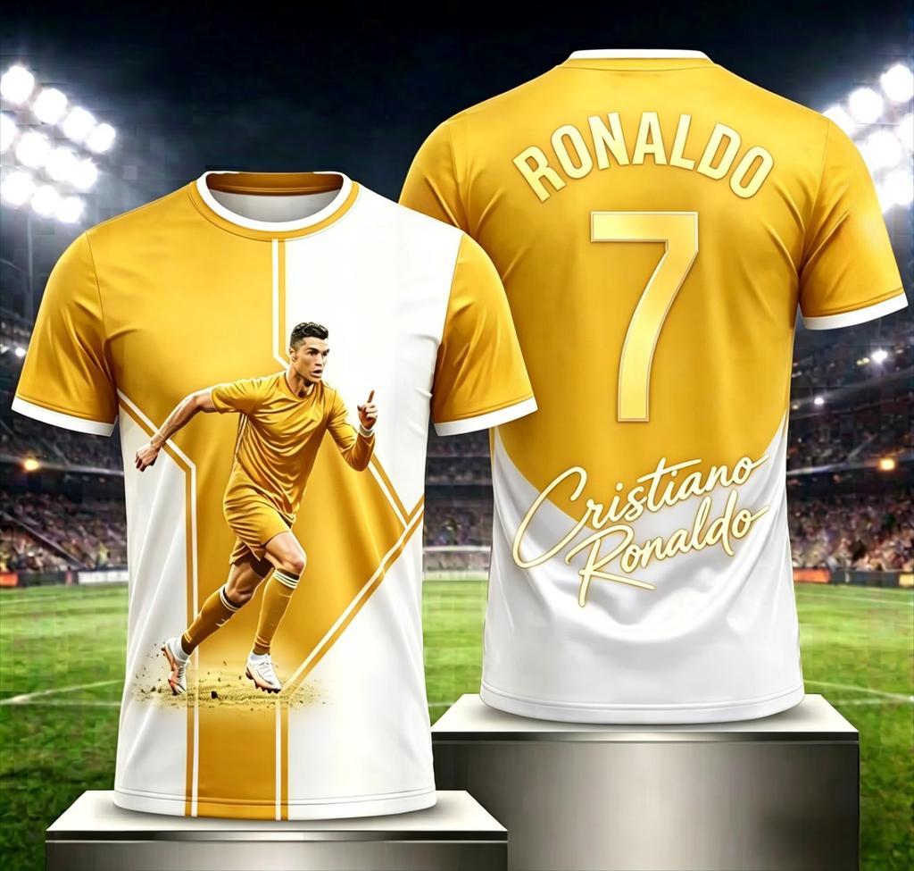 2026 Summer Ronaldo #7 Fan Football T Shirt Unisex Adults & Kids Soccer Jersey Breathable Quick Dry Training Tee Fan Sport Top