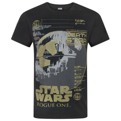 STAR WARS Чоловіча футболка Rogue One Metallic Death Star
