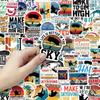 52PCS Extreme Skydiving Retro Stickers for Phone Cases, Journals, Notebooks & Outdoor Sports Decor