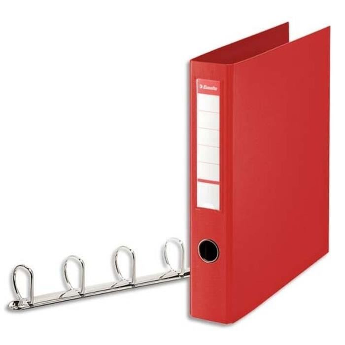 Esselte Classeur à 4 anneaux rouge 82403