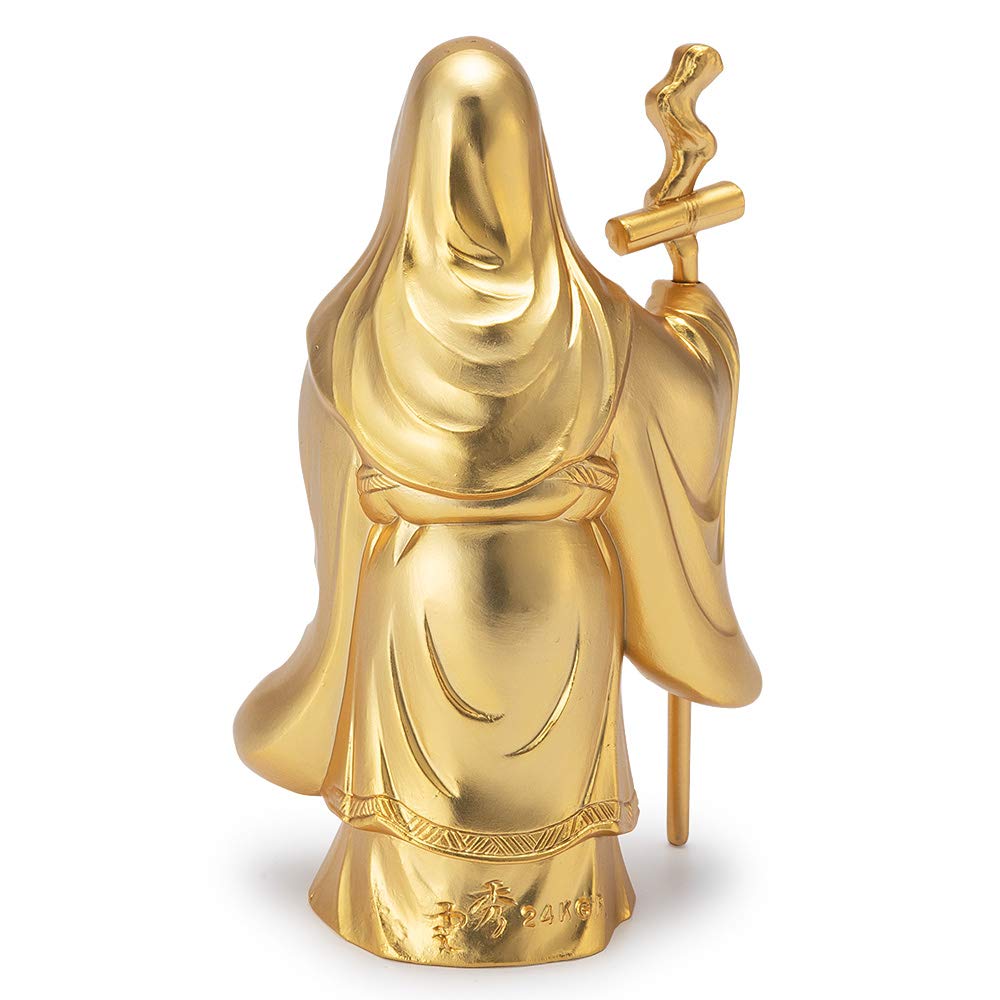 Buddhistischer Altarladen Takita Shoten Buddha-Statue Good Sieben Glücksgötter Fukurokuju x Breite von Hideun Wohlhabend gut gut Abwehr von Bösem herausgegeben von Takita