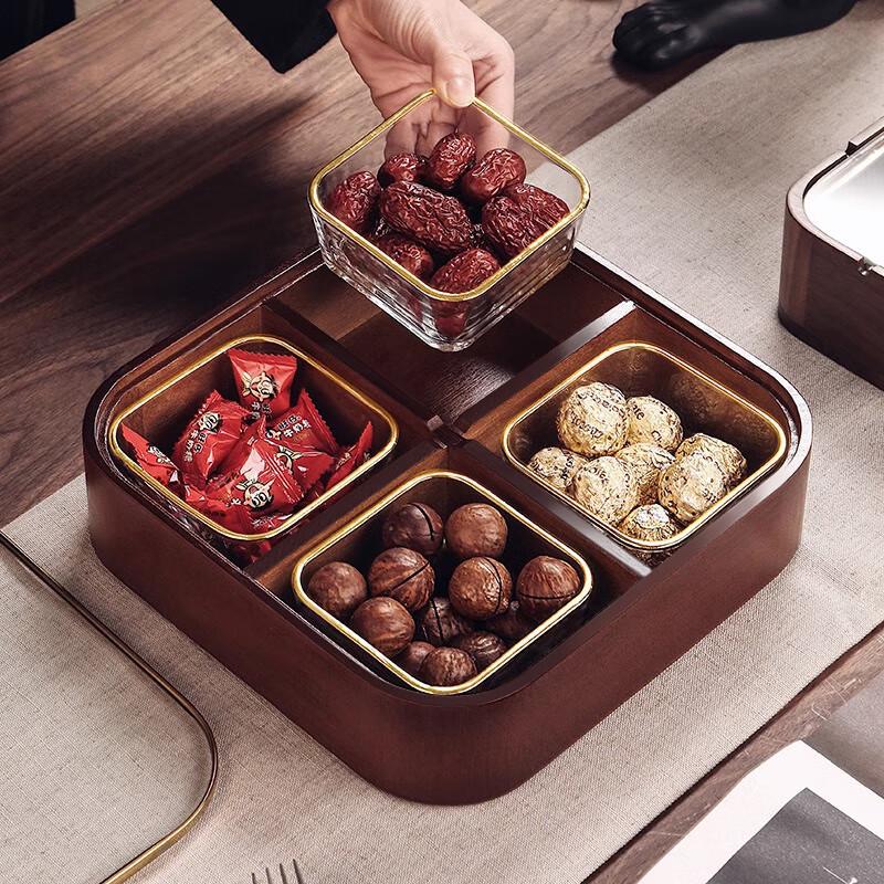 Naijiang Solid Wood Snack and Fruit Tray