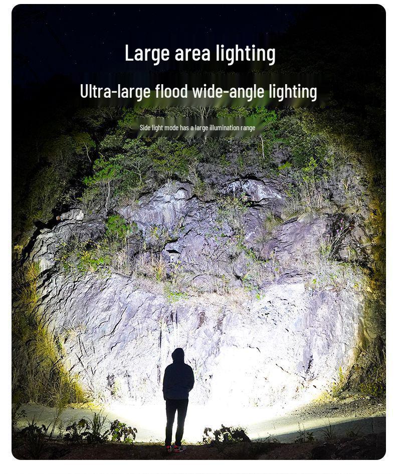 Compact Rechargeable Flashlight: Super Bright, Long-Range, Multi-functional for Outdoor and Household Use