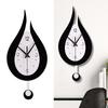 12 Inch Wall Clock with Pendulum for Home Use, Battery Operated And Silent