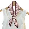 Silk scarf high-end sense with Hanfu tied bag streamer shirt neck printed small scarf decorative belt