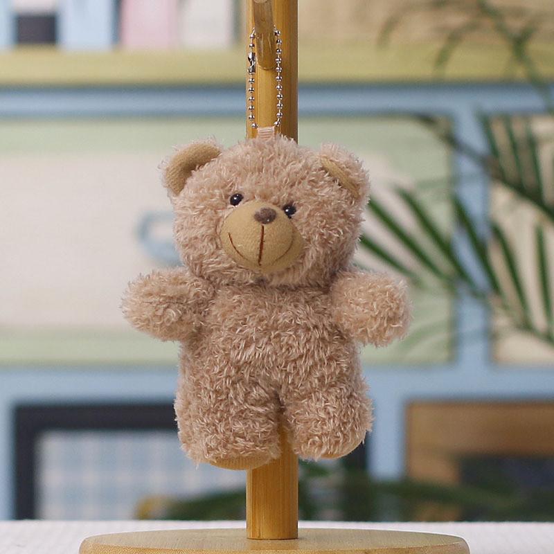 Plush Bear Keychain With Pp Cotton Filling For Bag Decoration And Gift Idea