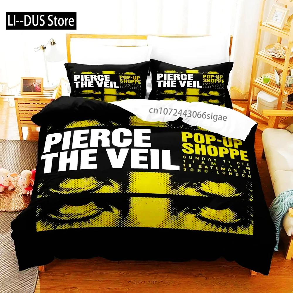 Pierce The Veil Bedding Set Single Twin Full Queen King Size Bed Set Aldult Boys Bedroom Duvet Cover Sets 3D Anime Bed Sheet Set