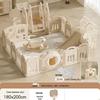 Compact Foldable Baby Playpen & Safety Fence with Integrated Crawling Mat for Indoor Use