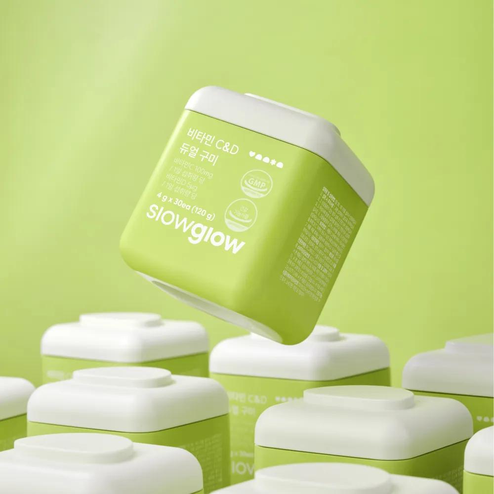 Slowglow Vitamin C&D Dual Gummy 30 Gummies (1-month supply)
