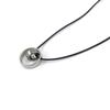 Les Trésors De Lily [J6950] - Silver-black 'Peaceful' Steel Necklace