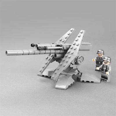 Bloques de Construcción Obús Base Militar Ejército Defensa Aérea Artillería Antiaérea Niños Juguetes de Ensamblaje