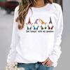 Europäischer & Amerikanischer Damen Lockerer Langarm Weihnachts-Hoodie