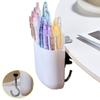Practical Adjustable Desk Side Bag Hook With Pen Holder Plastic Pen Holder Desktop Load Bearing Hook