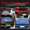 2PCS Red LED Rear Bumper Reflector Lights Fog Lights For Citroen C1 C5 Peugeot 107 206 607 Expert For Fiat Scudo Car Accessories