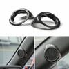 For 2015- Ford Mustang ABS Carbon Fiber A-Pillar Speaker Cover Trim Decor 2P