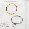 18k Gold Polished 4mm Titanium Steel Women's Bangle Bracelet - Non-fading Jewelry