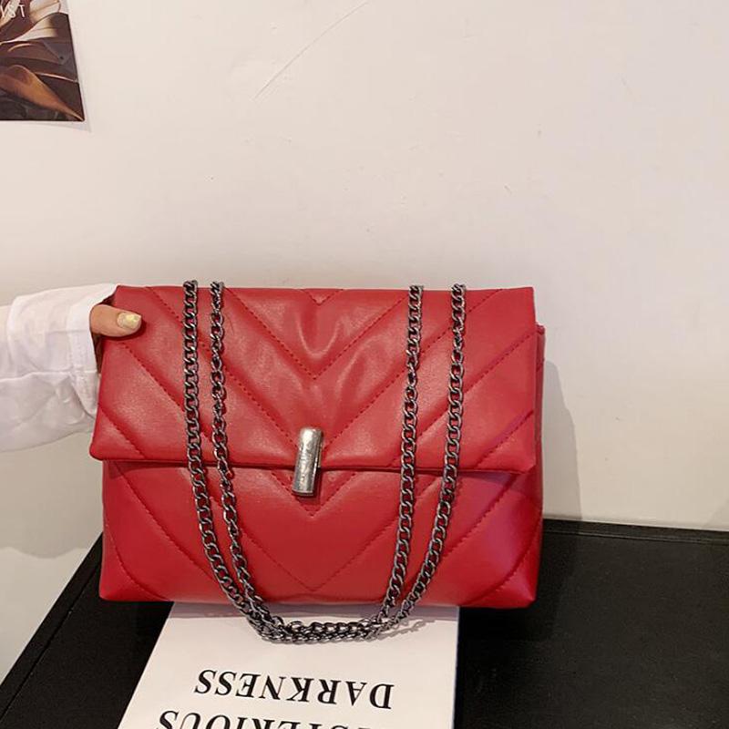 Fashion Shoulder Bag Chain Strap Crossbody Bags For Women Large Capacity Designer Handbags Solid Women Messenger Bags