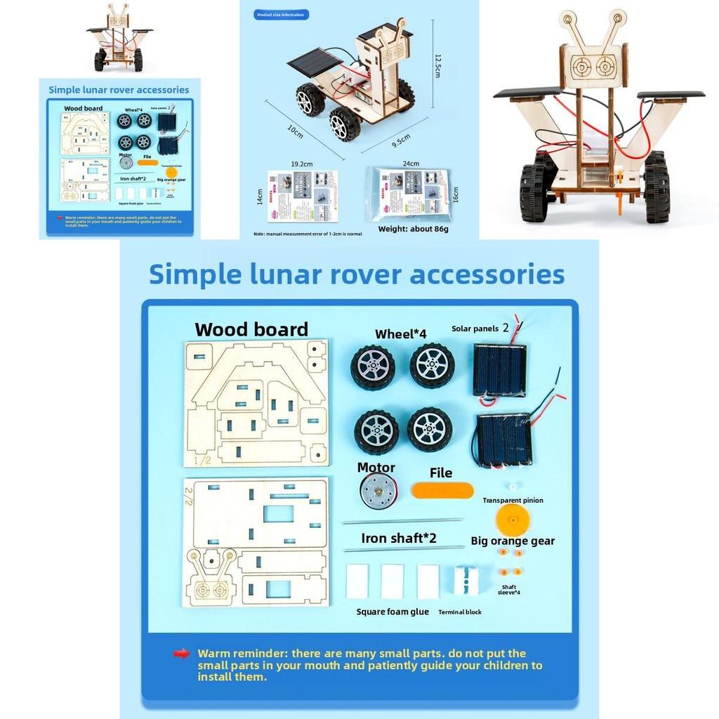 Solar Energy Science Experiment Kit With Diy Moon Rover Model For Kids Educational Stem Activity
