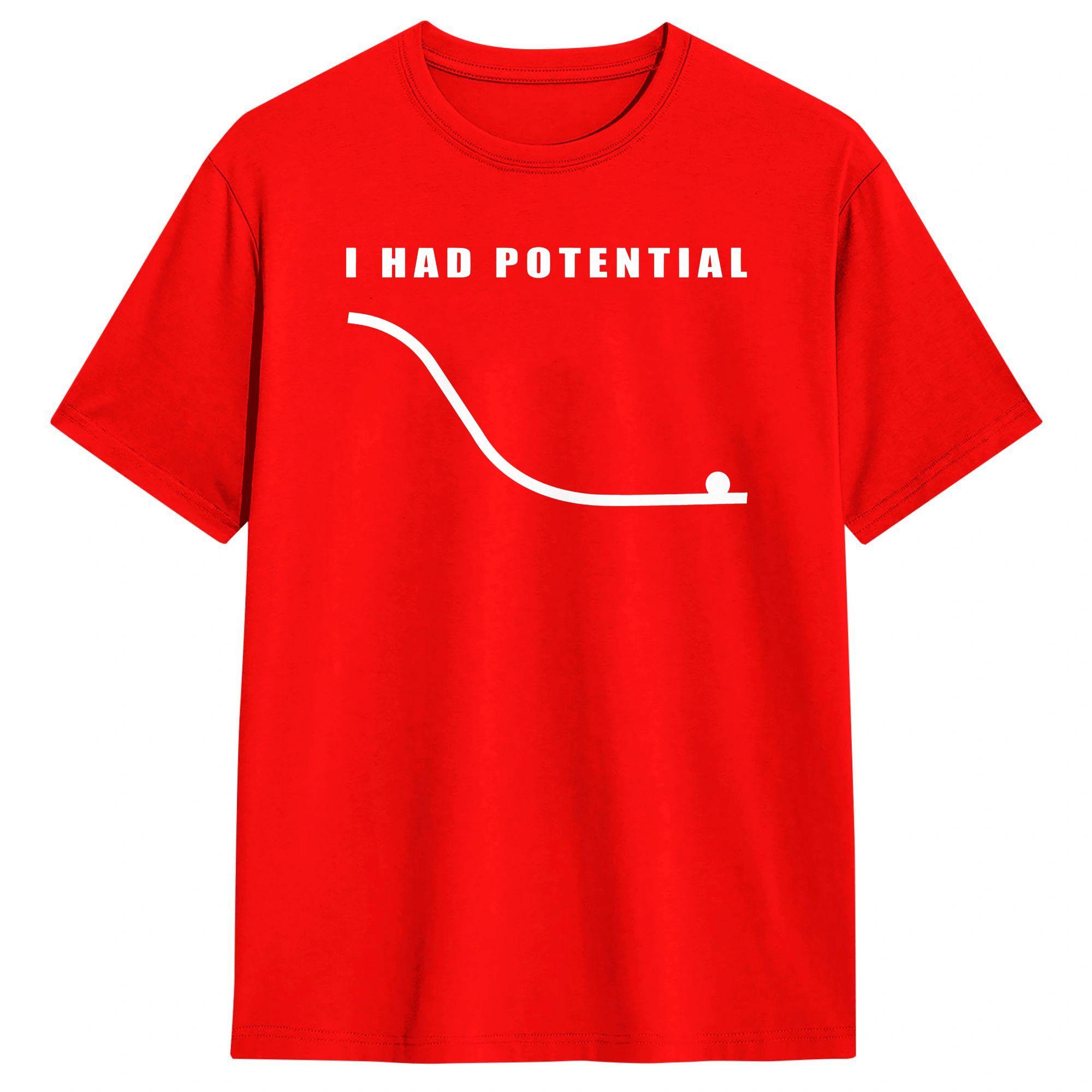 Unisex Women TShirt Project Hail Mary Film I Had Potential T Shirts Harajuku  Summer Tees Vintage Cotton Clothing Gift S