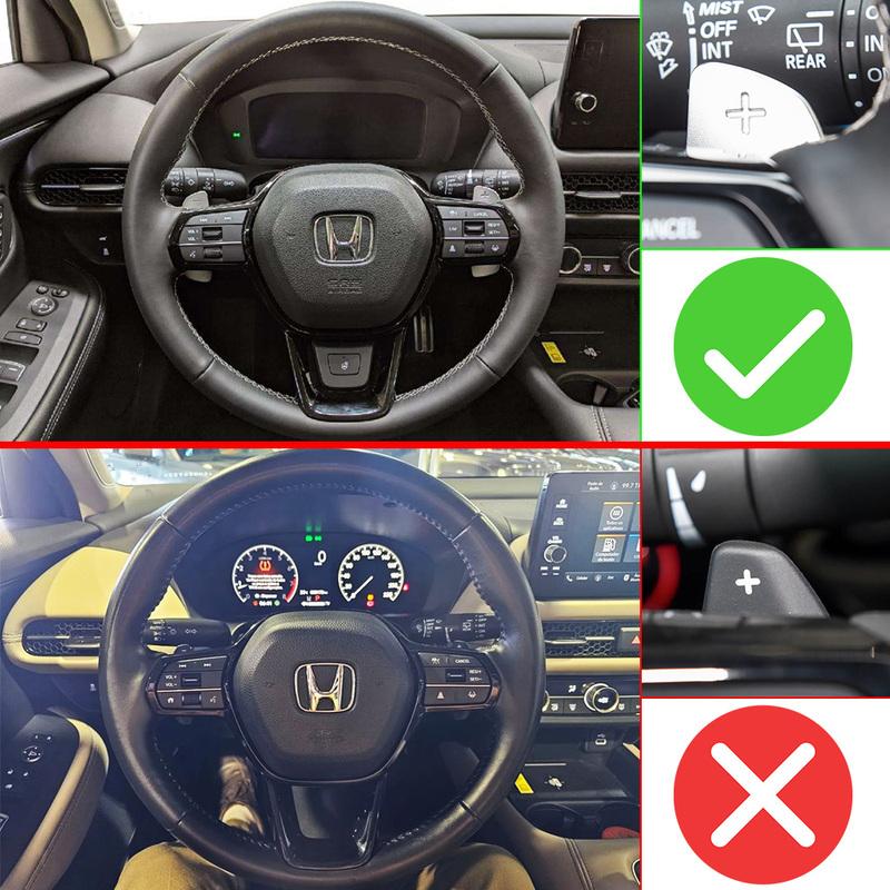 For Honda ZRV ZR-V Hybrid e:HEV HEV Sport 2023-2026 Prelude 2026 Car Steering Wheel DSG Paddle Shift Extension Stickers