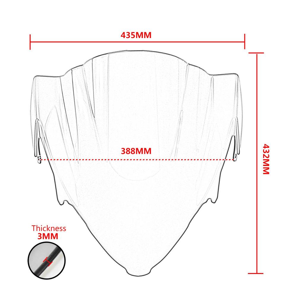 Suzuki GSXR1300 Hayabusa 2021-2023 Custom Front Windshield