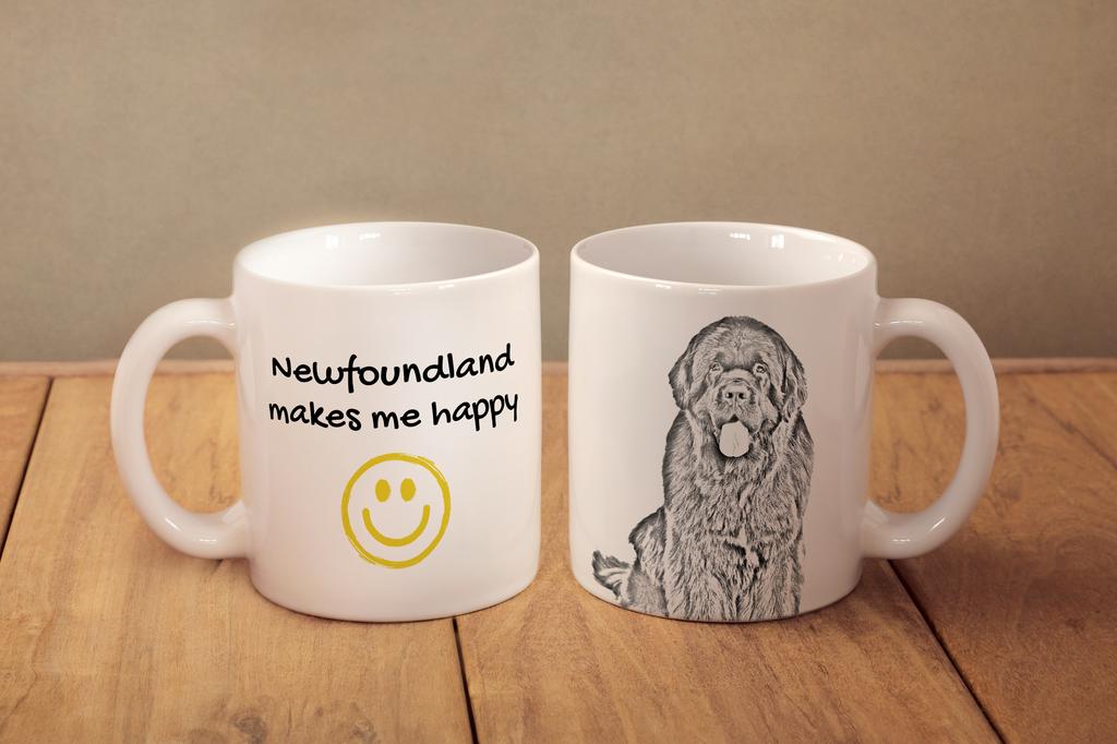 Newfoundland, Newfs, Newfies - Cup with a Dog, Cheerful Cup for a Dog Lover, Personalized Gift from the Art-Dog Brand