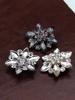 1pcs Rhinestone Buttons for Fur Coat Cardigan Rhinestone for Needlework Collar Sewing Embellishment Replace Metal Buckle