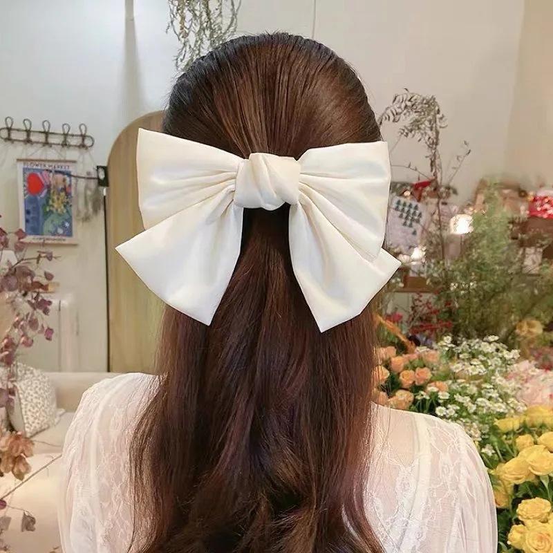 New Ribbon Bow Hair Clips Korean Princess Hair Pin Elegant Barrettes for Girls Headwear Women Hair Accessories