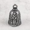Retro Punk Goddess Angel Wings Bell Pendant Motorcycle Ride Rock Exhibition Party Jewelry Accessories Amulet Necklace